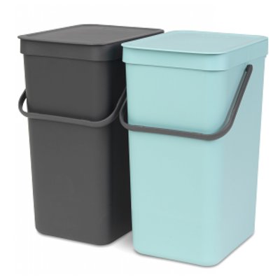 Brabantia Kosz podwójny do segregowania odpadów szafkowy Sort & Go 2 x 16l 110023
