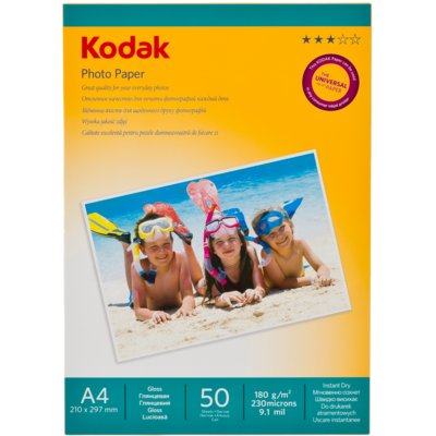 Kodak Papier Foto A4 180g 50 Arkuszy Papier Fotograficzny Photo 06932357408014