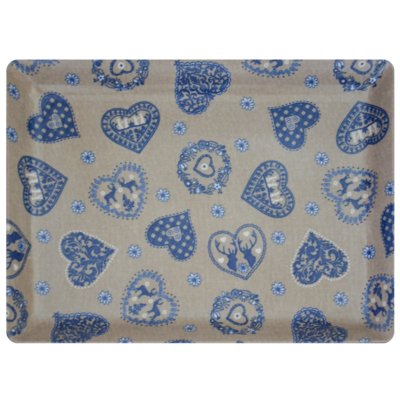 VIVENZI Taca VIVENZI Blue Heart 50 x 37 cm)