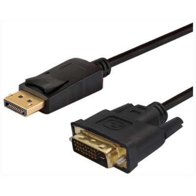 Savio Kabel CL-106 DisplayPort DVI-D M-M 1,8m czarny CL-106