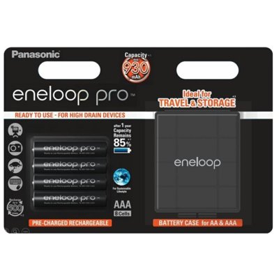 Panasonic Eneloop Akumulator ENELOOP PRO R03/AAA 930mAh 4 szt blister + box