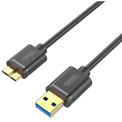 Unitek Kabel Y-C461GBK microUSB 3.0 B do USB 1m KKUNKKBU0050