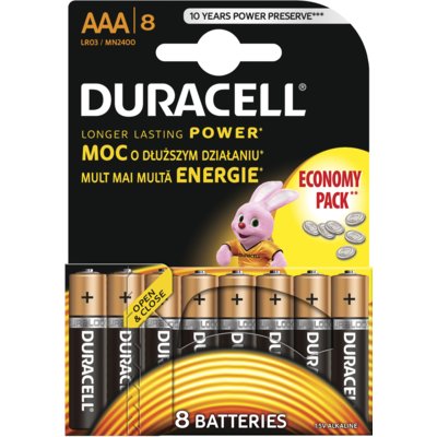 Duracell baterie LR03/AAA/MN2400 K8)