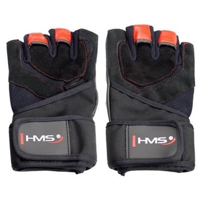 Rękawice fitness HMS RST01 ( M) Czarno-czerwony