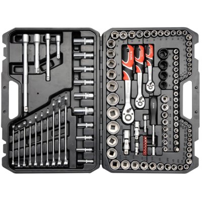 Yato Zestaw narzędziowy XL 1/4, 3/8, 1/2 120 części YT-38801