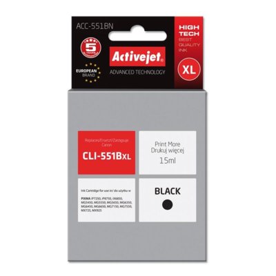 ACTIVEJET CLI-551BK XL