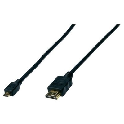 Assmann KABEL POŁĄCZENIOWY MICROHDMI HIGHSPEED 1.4 ETH. TYP HDMI A/HDMI D M/M CZARNY 2M AK-330109-020-S KABASAMON0002 [4424523]
