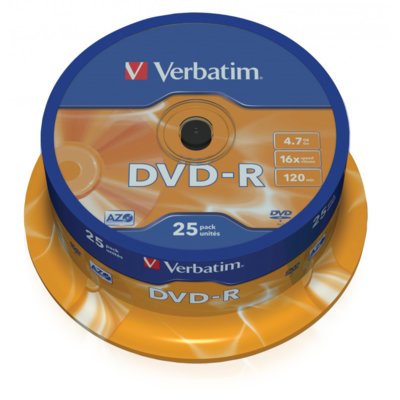 Verbatim PŁYTA DVD-R CAKE BOX 25 SZT
