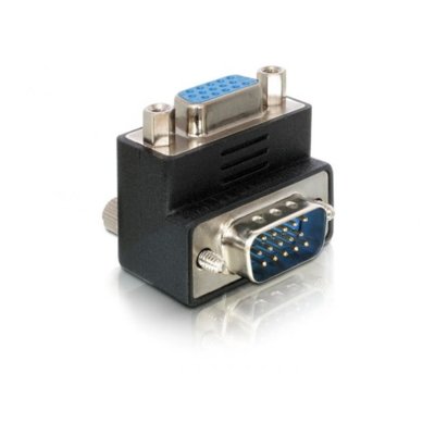 Delock ADAPTER VGA(15F)->VGA(15 m) KĄTOWY 90 (KKDOKPBV0200)