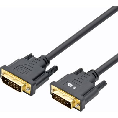 TB Kabel M-M 24+1 1.8 m. czarny, pozłacany AKXVD24 18B (AKTBXVD24DVI18B)
