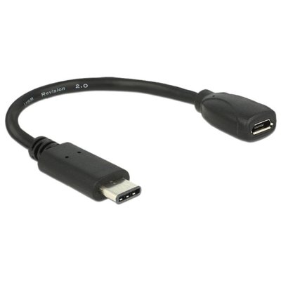 Delock ADAPTER USB TYPE-C(M)-MICRO-B(F) 15CM