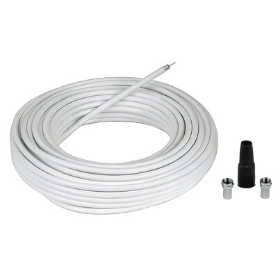 Hama Kabel antenowy 75dB 10m + wtyk F 2 szt. + osłona 56606