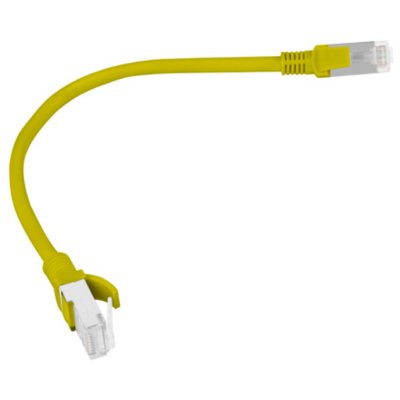 Lanberg Patch cord kat.5E 0.25M żółty PCU5-10CC-0025-Y