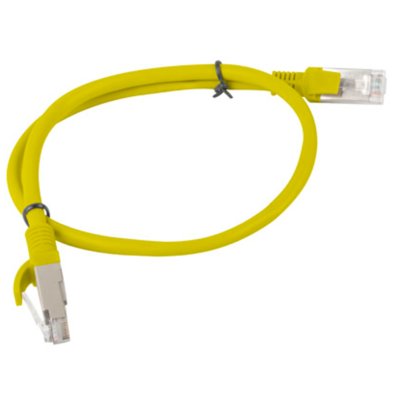 LANBERG Kabel krosowy UTP 5e LANBERG PCU5-10CC-0050-Y, 0.5 m