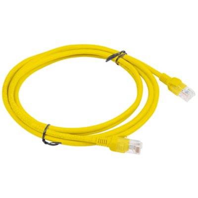 Impakt PATCHCORD KAT5E 2M ŻÓŁTY LANBERG (PCU5-10CC-0200-Y)