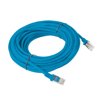Lanberg Patch cord kat.5E 10M niebieski PCU5-10CC-1000-B