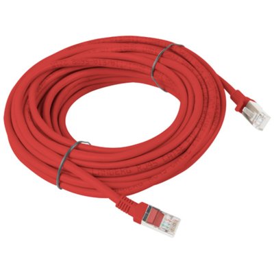 Lanberg LANBERG Patchcord kat.5e 10.0M UTP czerwony