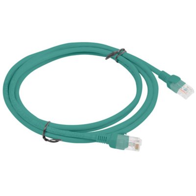 LANBERG Patch cord UTP kat.6 2m zielony PCU6-10CC-0200-G