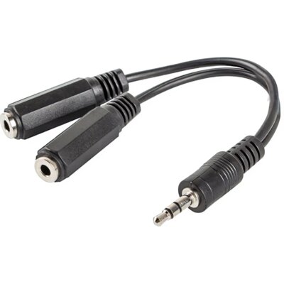 Kabel adapter Lanberg Minijack 3,5mm 4-pin (M) -
