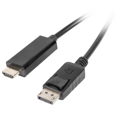 Lanberg KABEL DISPLAYPORT(M)->HDMI 3M CZARNY LANBERG CA-DPHD-10CC-0030-BK (AKLAGVDDPHD0002)