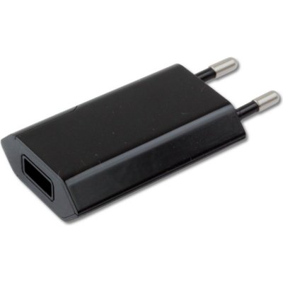 Techly Ładowarka sieciowa USB 5V 1A czarna