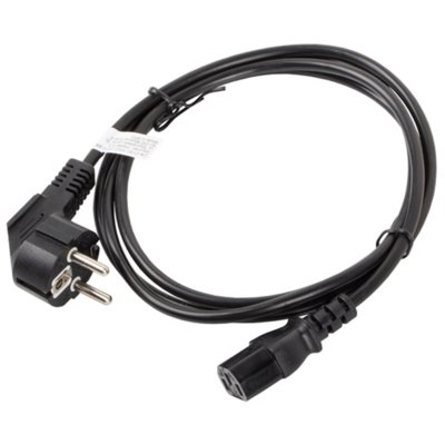 LANBERG LANBERG Kabel zasilający CEE 7/7 IEC 320 C13 1.8M czarny (CA-C13C-10CC-0018-BK)