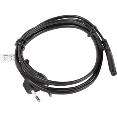 LANBERG LANBERG Kabel zasilający CEE 7/16 C7 LANBERG 1.8 m
