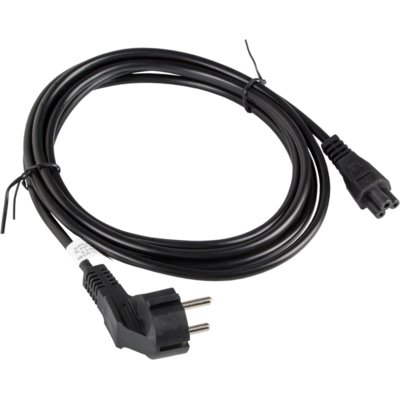 3M LANBERG LANBERG Kabel zasilający Laptop MIKI IEC 7/7 IEC 320 C5 VDE czarny CA-C5CA-11CC-003-BK