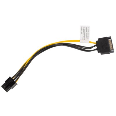 LANBERG LANBERG Kabel SATA zasilający PCI Express 6Pin 20cm (CA-SA6P-10CU-0020)
