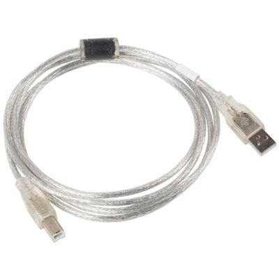 LANBERG Lanberg USB-B 1.8m transparent (CA-USBA-12CC-0018-TR)