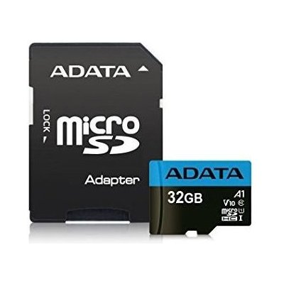 ADATA microSD Premier 32GB + adapter (AUSDH32GUICL10A1-RA1)