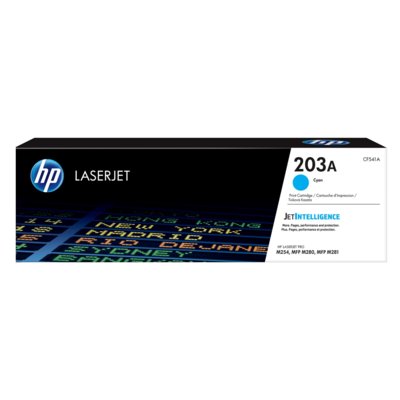 Hewlett-Packard Hewlett Packard Toner HP 203A do Color LaserJet Pro M254dn/M280nw | 1 300 str | cyan CF541A