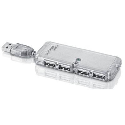 IBox HUB USB 2.0 4-PORTY SREBRNY IUHT008