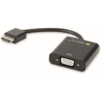 Techly Konwerter HDMI męski na VGA żeński audio micro-USB 306301