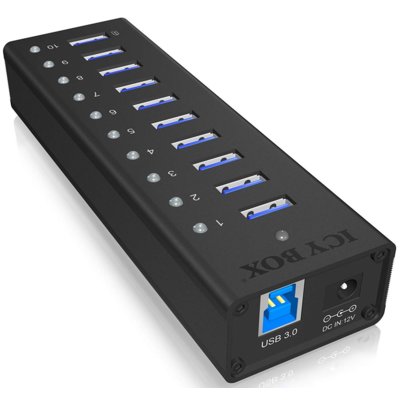 IcyBox IcyBox IB-AC6110 Aktywny 10-portowy Hub 1_635345 (NUICYUS10000001)