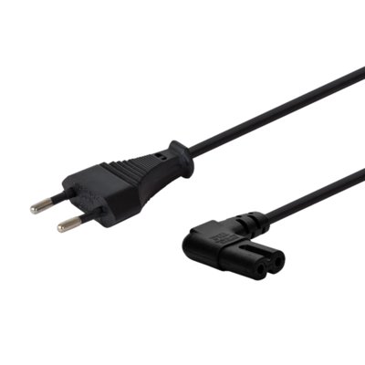 Elmak Kabel zasilający Savio CL-118 kątowy 2pin 1,8m KKS8KKBZ0040