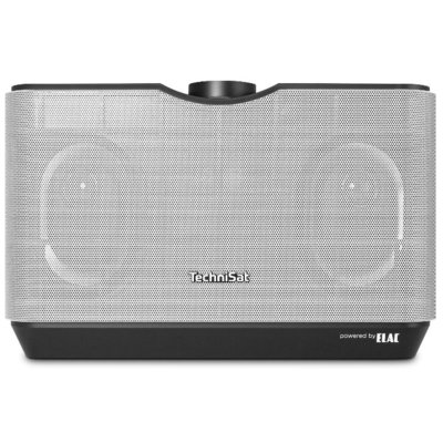TechniSat audio Master MR2  Multiroom głośnik (wysokiej jakości głośnik Elac, Multi-Room audio streaming UPnP, Internet Radio, Spotify Connect, Audio-Streaming) Czarny/srebrny 0000/9171
