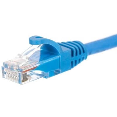 Netrack patchcord RJ45, osłonka zalewana, kat 5e UTP, 0.25m niebieski BZPAT025UB