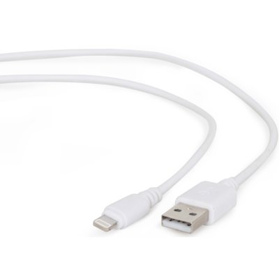 Gembird Kabel USB Lightning 1m biały CC-USB2-AMLM-W-1M