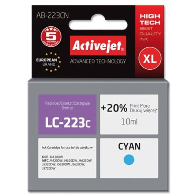 TB Print Tusz do Brother LC223 TBB-LC223C CY ERTBPB000LC223C