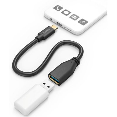 Hama Kabel adapter typu C USB OTG USB złącze typu C Kabel adapter typu C USB OTG USB złącze typu C (Kabel adapter typu C USB OTG, USB złącze typu C)