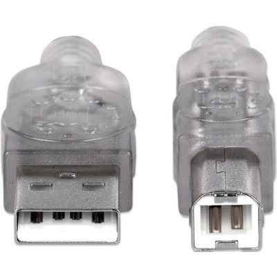 Manhattan Kabel USB a-b m/m5 m (srebrny) 345408