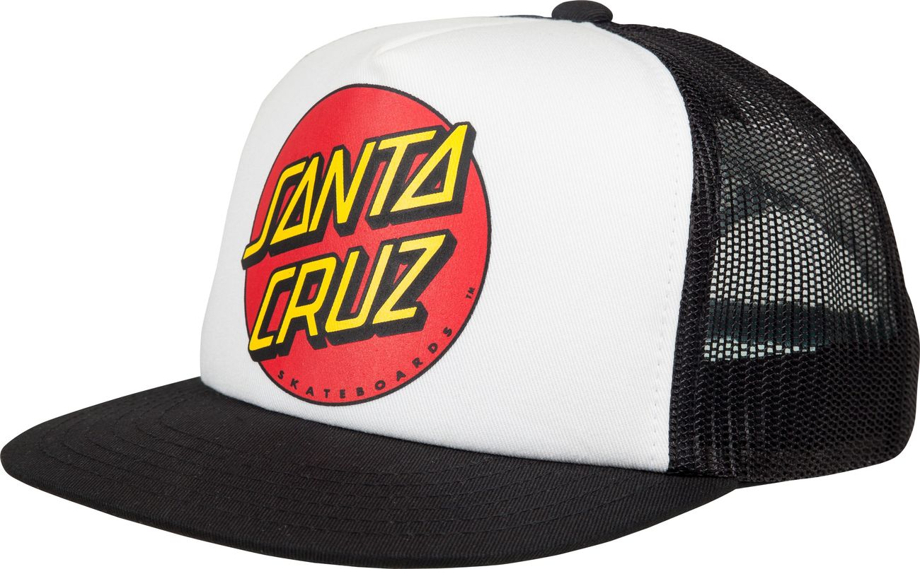 czapka ęca SANTA CRUZ YOUTH CLASSIC DOT CAP White/Black