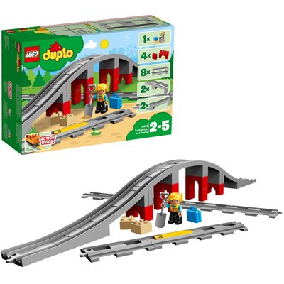 LEGO Duplo Tory kolejowe i wiadukt 10872