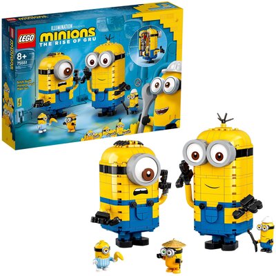 LEGO Minions Minionki z klocków i ich gniazdo 75551