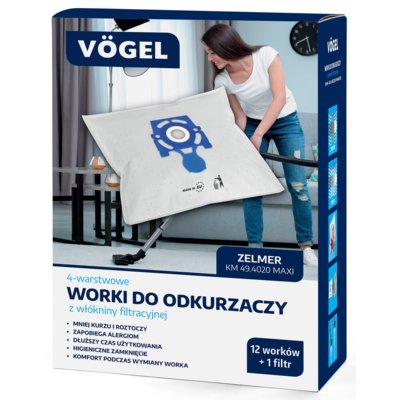 VÖGEL Worki do odkurzacza KM 49.4020 (13 sztuk)