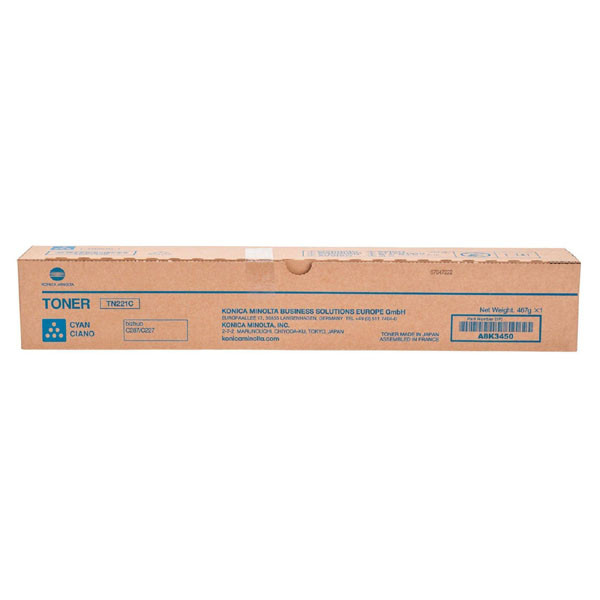Toner oryginalny  firmy Konica Minolta / Develop pasuje do urządzeń Konica Minolta Bizhub C227 / C287 / Develop Ineo +227 /+287 TN-221C cyjan