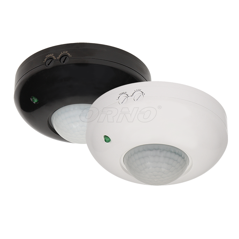 Orno Czujnik ruchu 360 st. IP20 1200W czarny OR-CR-203/B