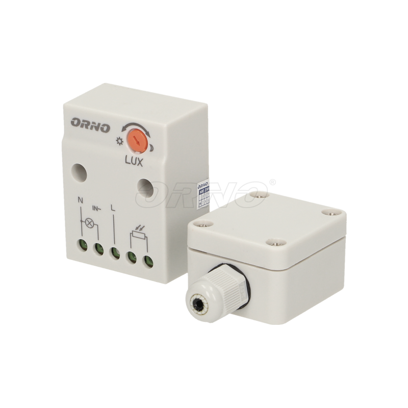 Orno Czujnik zmierzchowy zew.sonda w puszce, IP65,2300W OR-CR-232