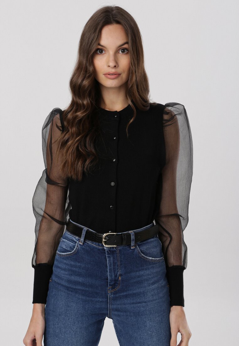 Czarny Kardigan Tanisha